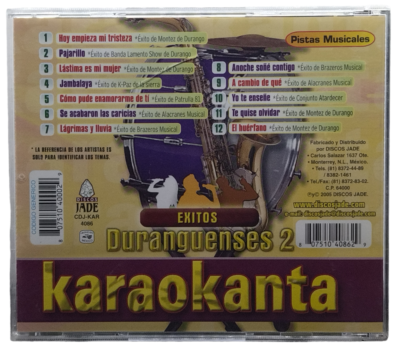 karaokanta  - canta como exitos duranguenses 2